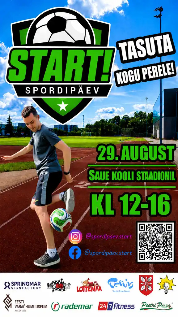 The post Saue kogupere spordipäev START appeared first on Saue Noortekeskus.